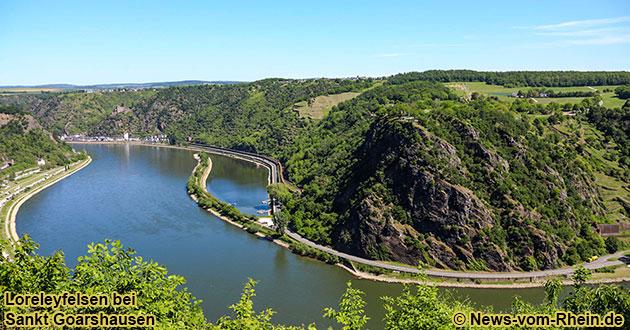 Osterspaziergang zum Loreleyblick in Urbar im Hunsrck, gegenber der Loreley